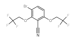 2,6-Bis(2,2,2-trifluoroethoxy)-3-bromobenzonitrile structure, CAS 175204-13-4