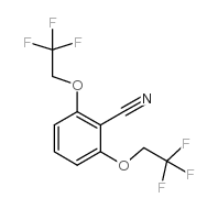 2,6-Bis(2,2,2-trifluoroethoxy)benzonitrile structure, CAS 93624-57-8
