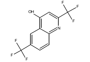 2,6-Bis(trifluoromethyl)-4-hydroxyquinoline structure, CAS 35877-04-4
