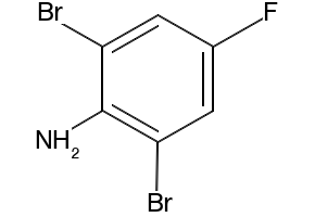 2,6-Dibromo-4-fluoroaniline structure, CAS 344-18-3