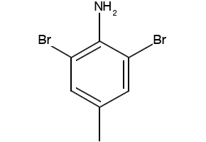 2,6-Dibromo-4-methylaniline structure, CAS 6968-24-7