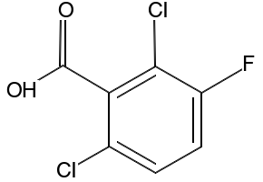 2,6-Dichloro-3-fluorobenzoic acid structure, CAS 178813-78-0