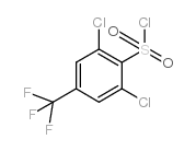 2,6-Dichloro-4-(trifluoromethyl)benzene sulphonyl chloride structure, CAS 175205-76-2