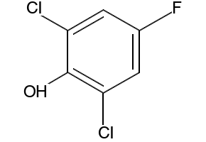 2,6-Dichloro-4-fluorophenol structure, CAS 392-71-2