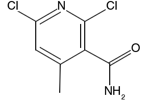 2,6-Dichloro-4-methylnicotinamide structure, CAS 38841-54-2