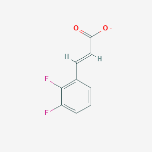 2,3-Difluorocinnamic acid structure, CAS 207981-48-4