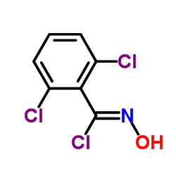 2,6-Dichloro-N-hydroxybenzenecarboximidoyl chloride structure, CAS 6579-27-7
