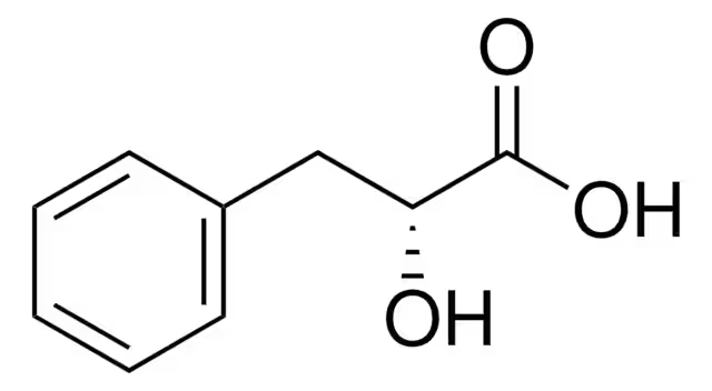(R)-2-Hydroxy-3-phenylpropionic acid structure, CAS 7326-19-4