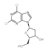 2,6-Dichloropurine-2'-deoxyriboside structure, CAS 37390-66-2
