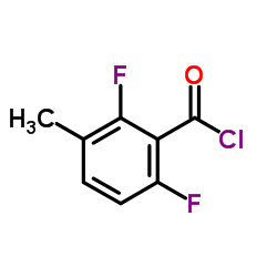 2,6-Difluoro-3-methylbenzoyl chloride structure, CAS 261763-39-7