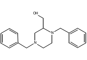 (1,4-Dimethyl-2-piperazinyl)methanol structure, CAS 14675-44-6