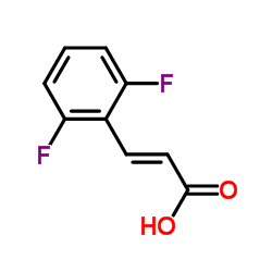 2,6-Difluorocinnamic acid structure, CAS 102082-89-3
