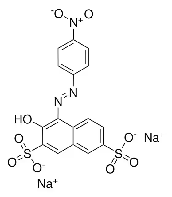 2,7-Naphthalenedisulfonic acid disodium salt structure, CAS 1655-35-2