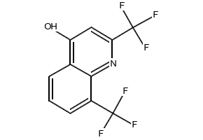 2,8-Bis(trifluoromethyl)-4-hydroxyquinoline structure, CAS 35853-41-9
