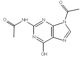 2,9-Diacetateguanine structure, CAS 3056-33-5