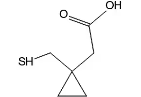 2-[1-(Mercaptomethyl)cyclopropyl]acetic acid structure, CAS 162515-68-6