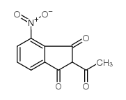 2-Acetyl-4-nitroindan-1,3-dione structure, CAS 25125-04-6