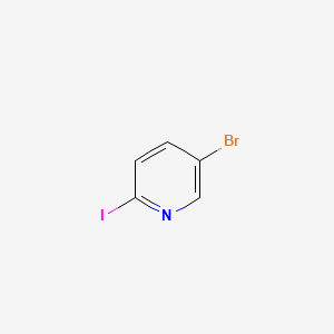 5-Bromo-2-iodopyridine structure, CAS C5H3BrIN