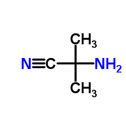 2-Amino-2-methylpropane nitrile structure, CAS 19355-69-2