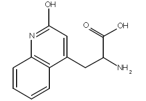 2-Amino-3-(1,2-dihydro-2-oxoquinoline-4-yl)propanoic acid hydrochloride structure, CAS 5162-90-3