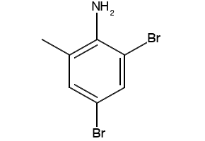 2-Amino-3, 5-dibromotoluene structure, CAS 30273-41-7