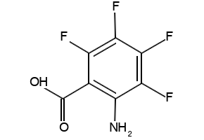 2-Amino-3,4,5,6-tetrafluorobenzoic acid structure, CAS 1765-42-0