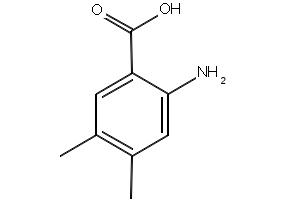 2-Amino-3,5-dimethylbenzoic acid structure, CAS 14438-32-5