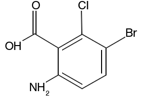 2-Amino-3-chlorobenzoic acid structure, CAS 6388-47-2