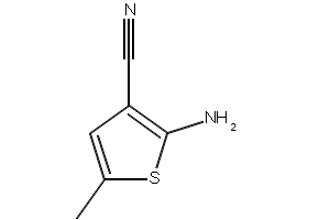 2-Amino-3-cyano-5-methylthiophene structure, CAS 138564-58-6