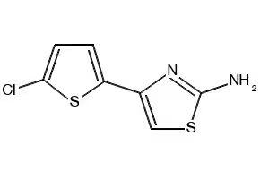 2-Amino-4-(5-chlorothien-2-yl)thiazole structure, CAS 123971-45-9