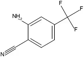 2-Amino-4-(trifluoromethyl)benzonitrile structure, CAS 1483-54-1
