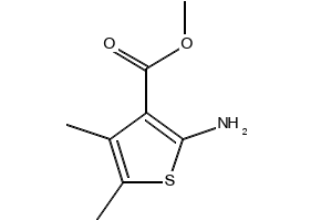 2-Amino-4,5-dimethylthiophene-3-carboxylic acid methyl ester structure, CAS 4651-93-8