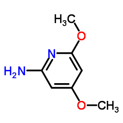 2-Amino-4,6-dimethoxypyridine structure, CAS 256642-28-1