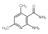 2-Amino-4,6-dimethylpyridine-3-carboxamide structure, CAS 7144-20-9