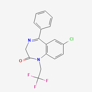 Halazepam structure, CAS 23092-17-3