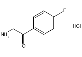2-Amino-4'-fluoroacetophenone hydrochloride structure, CAS 456-00-8