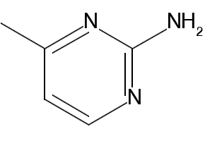2-Amino-4-methylpyrimidine structure, CAS 108-52-1