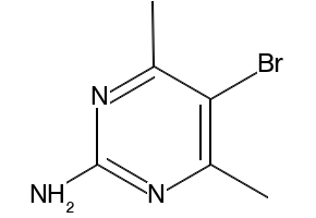 2-Amino-5-bromo-4,6-dimethylpyrimidine structure, CAS 4214-57-7