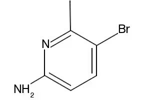 2-Amino-5-bromo-6-methylpyridine structure, CAS 42753-71-9