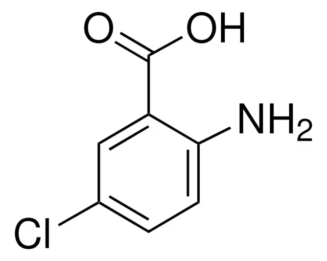 2-Amino-5-chlorobenzoic acid structure, CAS 635-21-2