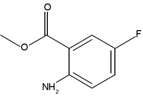 2-Amino-5-fluorobenzoic acid methyl ester structure, CAS 319-24-4