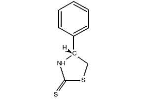 (R)-4-Phenyl-1,3-thiazolidine-2-thione structure, CAS 110199-18-3