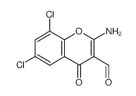 2-Amino-6,8-dichloro-3-formylchromone structure, CAS 288399-45-1