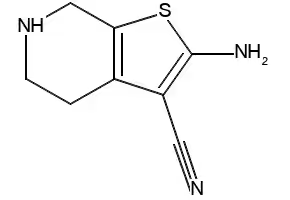 2-Amino-6-isopropyl-4,5,6,7-tetrahydrothieno[2,3-c]pyridine-3-carbonitrile structure, CAS 26830-40-0