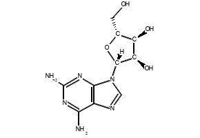 2-Aminoadenosine structure, CAS 2096-10-8