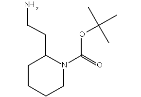 2-Aminoethyl-1-N-Boc-piperidine structure, CAS 239482-98-5