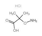 2-Aminoxy-2-methylpropionic acid hydrochloride structure, CAS 89766-91-6