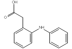 2-Anilinophenylacetic acid structure, CAS 70172-33-7