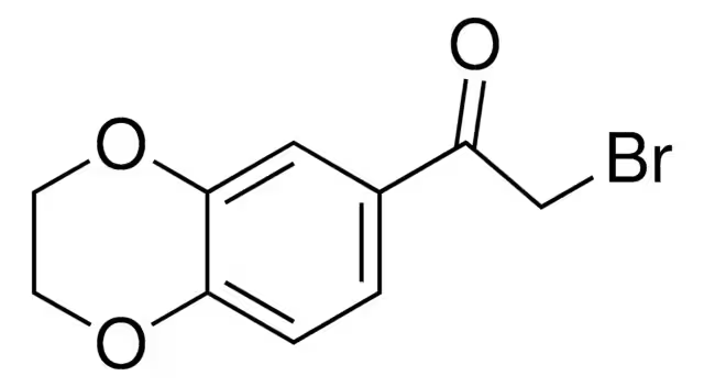 2-Bromo-1-(2,3-dihydrobenzo[1,4]-dioxin-6-yl]ethanone structure, CAS 4629-54-3