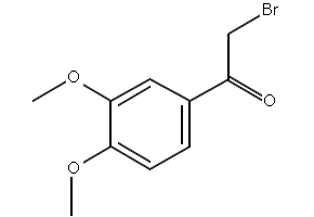 2-Bromo-1-(3,4-dimethoxyphenyl)ethanone structure, CAS 1835-02-5